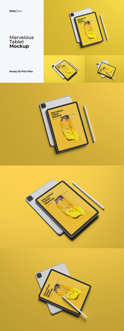 高品质的iPad APP UI样机展示模型mockups