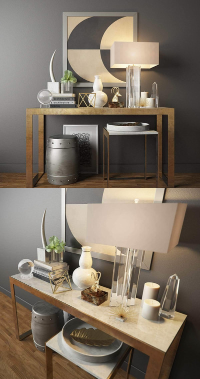 居家装饰品和家具3D模型下载 (MAX,FBX,OBJ,TEX)