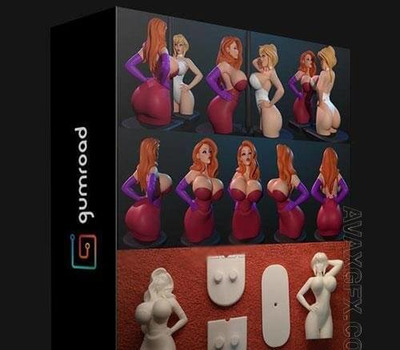 GUMROAD BUSTHOLDER JESSICA 3D 人物打印模型下载 (stl)