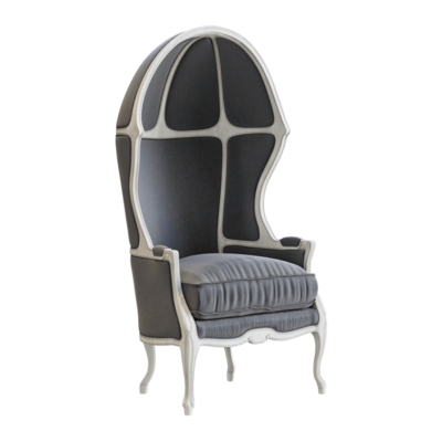 Mini Versailles榫卯结构软垫扶手椅3D模型（OBJ,FBX,MAX）