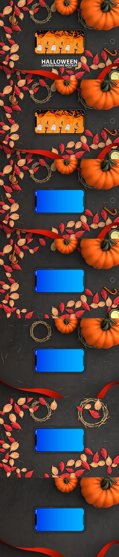 趣味万圣节主题模型 (PSD)