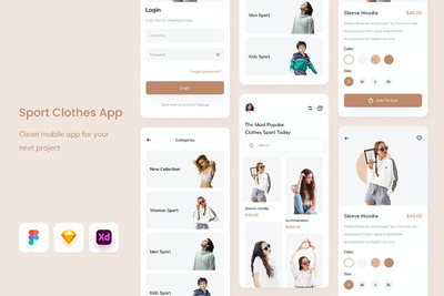 电商移动APP　UI (FIG,SKETCH,XD)