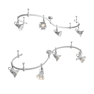 Odeon白色金属灯3D模型（OBJ,FBX,MAX）