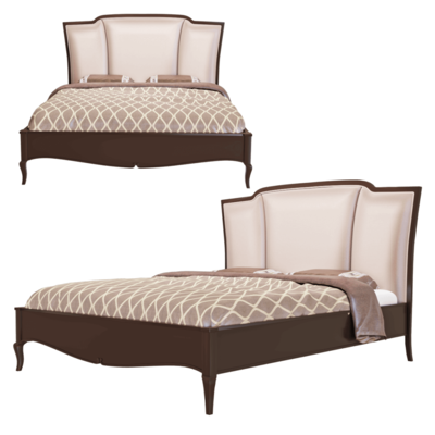 LCI Stile棕色床3D模型（OBJ,FBX,MAX）