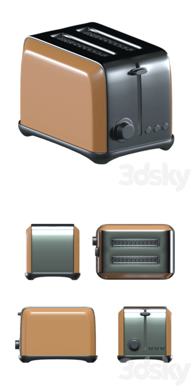 烤面包机3D模型（OBJ,FBX,MAX）