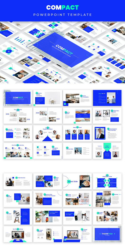 Compact - 精美极简主义演示模板(PPTX)