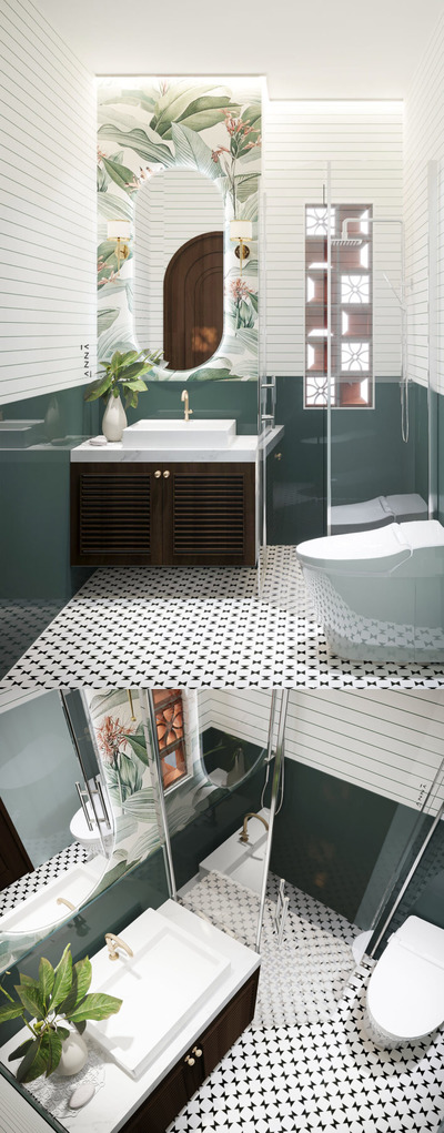 时尚浴室马桶组合设计3D模型下载 (FBX,MAX)