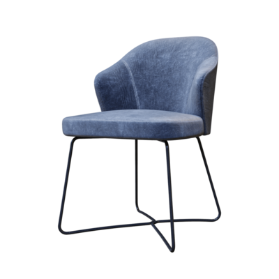 Leslie青色皮革椅3D模型（OBJ,FBX,MAX）