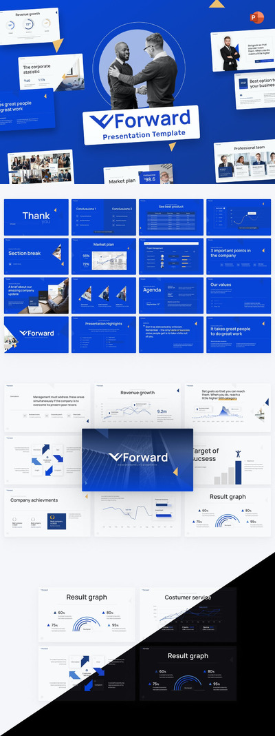 灵活的商务PPT模板 (PPTX)