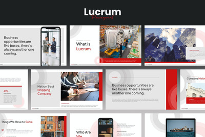 建筑业商务演示模板 (PPTX)