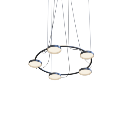 Aro小圆盘形灯罩组合吊灯3D模型（OBJ,FBX,MAX）