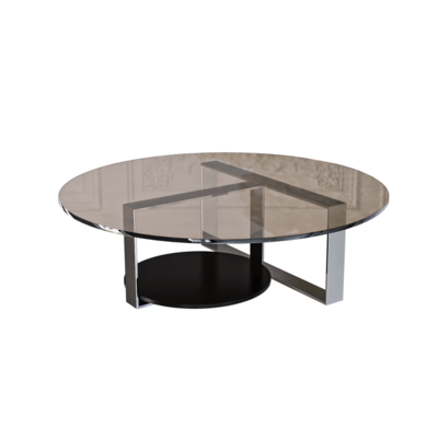 Bresson圆形玻璃茶几3D模型（OBJ,FBX,MAX）