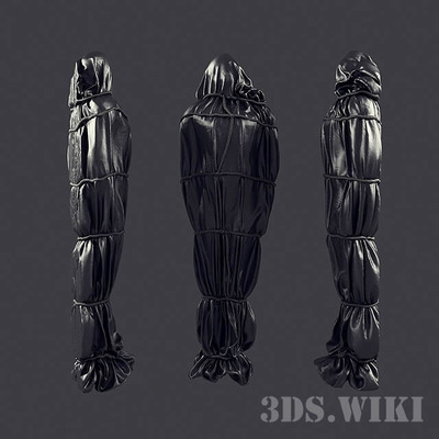黑色袋子包裹的尸体3D模型（FBX,MAX）
