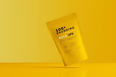 自立袋品牌包装设计样机 [psd]