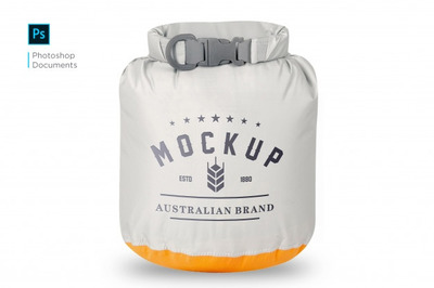 卡扣涤纶袋商标Logo设计样机 [psd]