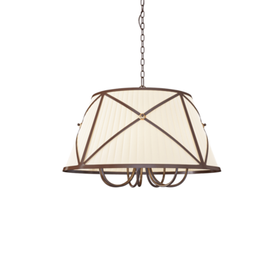 Newport杏色灯罩搭配棕铜色装饰吸顶灯3D模型（OBJ,FBX,MAX）