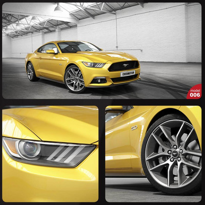 福特野马 Ford Mustang高端汽车3D模型下载 (C4D,FBX,OBJ,MAX)