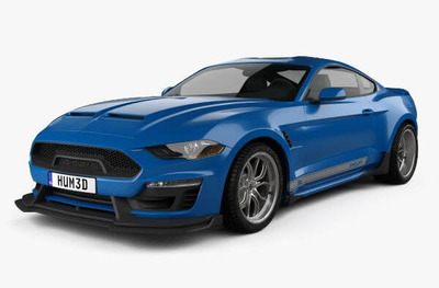 福特野马 Shelby Super Snake coupe 2018  3D汽车模型 (FBX,OBJ,MAX)