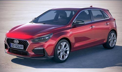 现代 i30 N-line 2019 3D汽车模型 (FBX,OBJ,MAX)