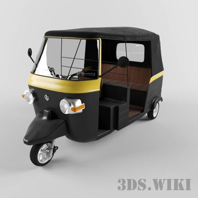 三轮车3D模型（FBX,MAX）