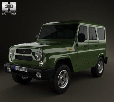 UAZ  亨特 315195 2012  3D汽车模型 (FBX,OBJ,MAX)