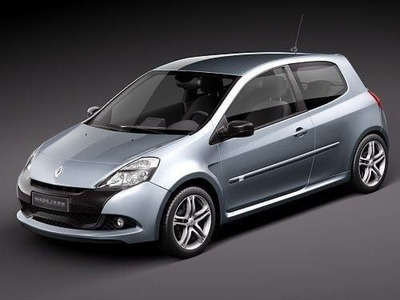 雷诺 Clio RS 2010  3D汽车模型 (FBX,OBJ,MAX)