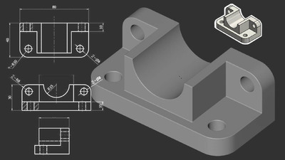 C4D基于CAD的零件建模技巧课程+（相关素材）