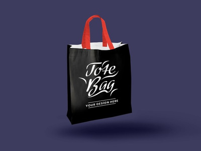 悬浮手提包/购物袋设计样机 [psd]