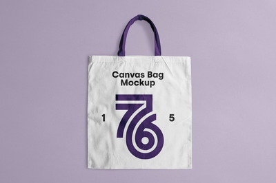 帆布手提袋品牌设计样机 [psd]
