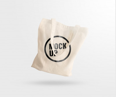 复古手提袋品牌Logo设计样机 [psd]