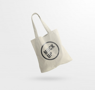 简约手提袋Logo设计样机 [psd]