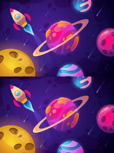 抽象彩色绘画太空背景 (AI,EPS,JPG,PNG,PDF)