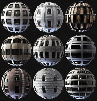 Blender门窗贴图材质 (Blend,JPG)