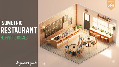 Blender趣味2.5D视角餐厅建模教程+模型素材下载