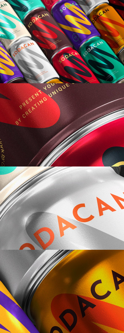 易拉罐饮料包装样机(PSD)