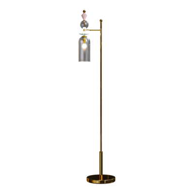 金色支架落地灯3D模型（OBJ,FBX,MAX）