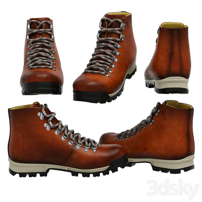 Magnanni男士冬靴3D模型（OBJ,FBX,MAX）