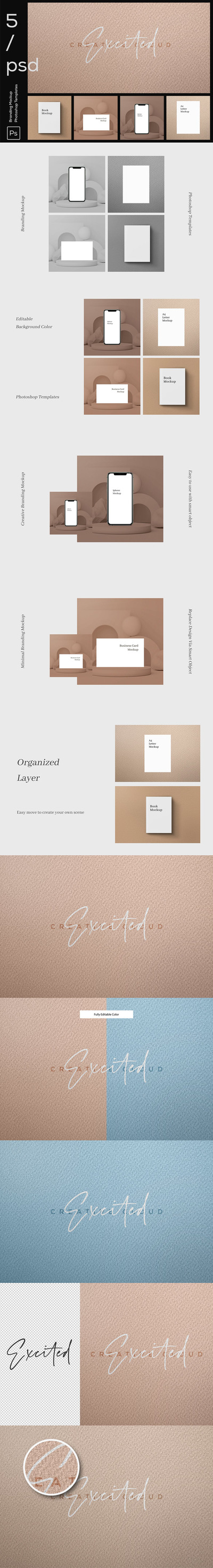 高端公司品牌标识设计模型(PSD)