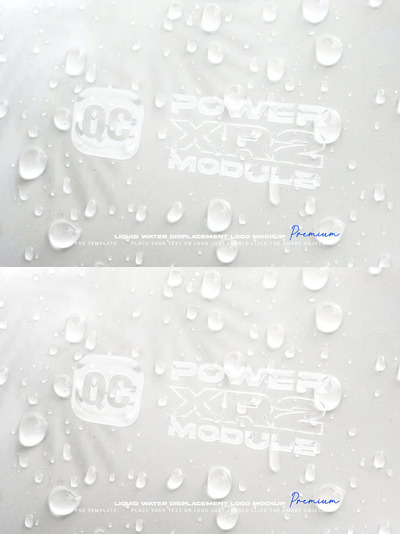 液体logo设计展示置换样机 (PSD)