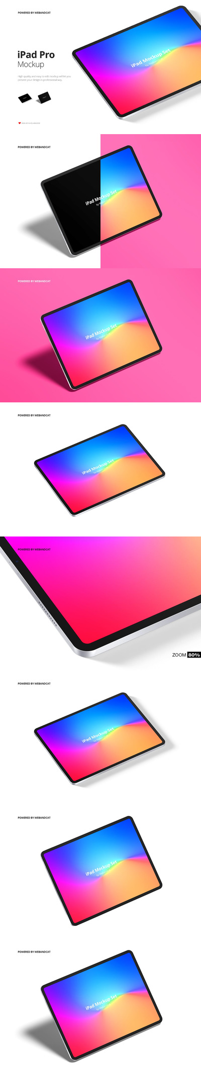 iPad Pro 平板样机 (PSD)