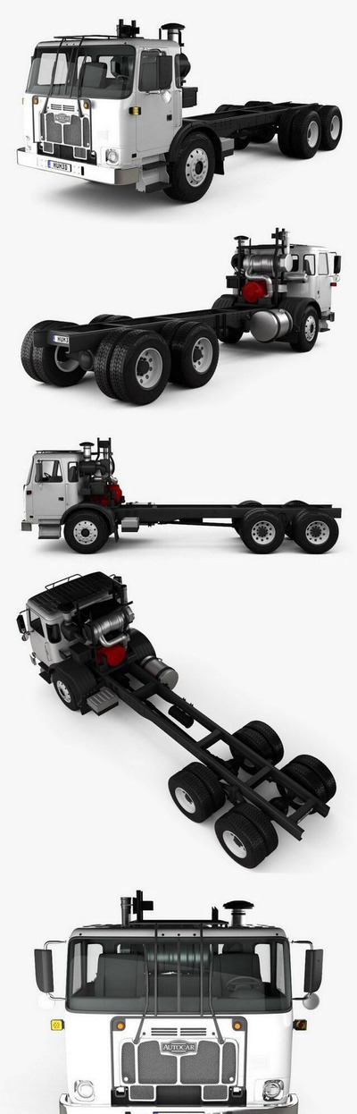 奥托 Autocar ACX Chassis 卡车 2021 货车3D模型下载 (MAX,3DS,FBX,OBJ,C4D,LWO,TEX)
