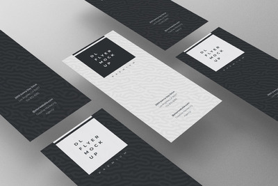 DL 海报设计展示样机 (PSD)