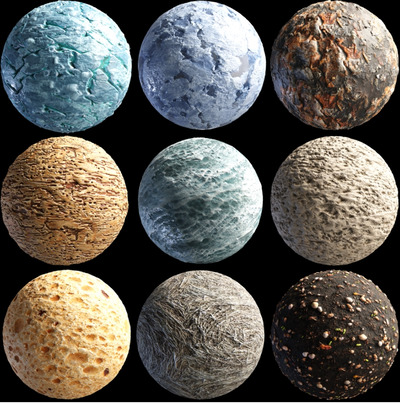 Blender特殊地面PBR材质下载 (Blend,JPG)