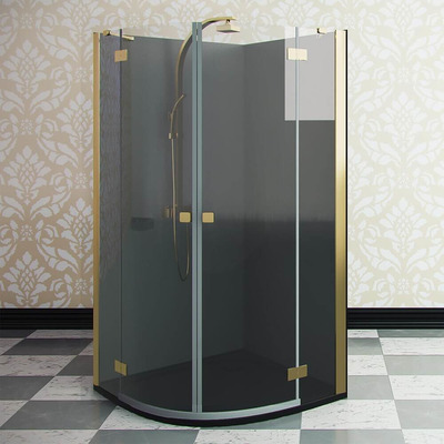 搭配金色配件的淋浴房3D模型（OBJ,FBX,MAX）