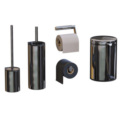垃圾桶纸巾筒等卫浴配件3D模型（OBJ,FBX,MAX）