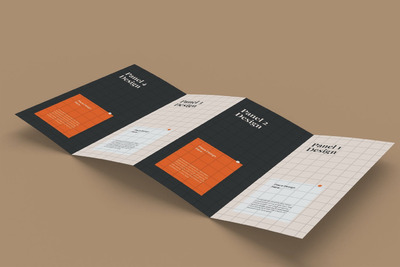 折页宣传册内页模型(PSD)