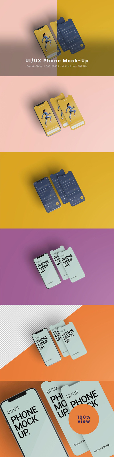 高端UI/UX 手机展示样机