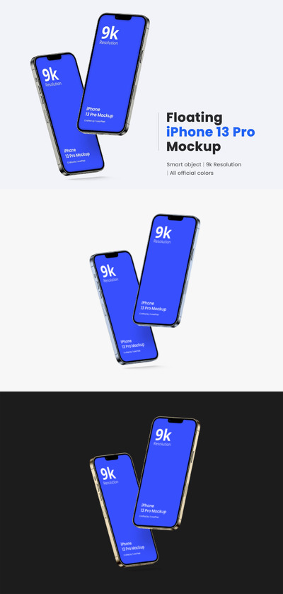高品质的iPhone 13 Pro APP UI样机展示模型mockups