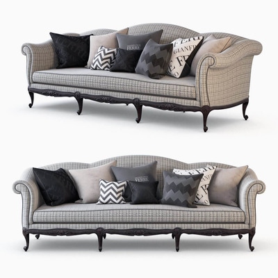 Nashville一体式布艺沙发3D模型（FBX,MAX）