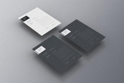 A4尺寸传单海报模型